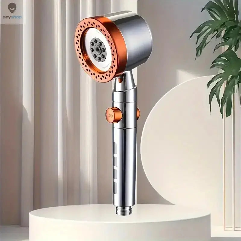 New High Pressure Water Saving Filter Shower Head 5 Modes Handheld Shower Head One Button Stop Bathroom Accessories Set Spy-shop.com