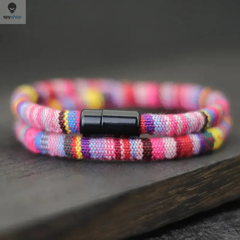 New In Men Bohemia Rope Bracelet Attract Magentic Braclet Adventure Survival Braslet Pulseras Hilo Hombre Beach Surf Brazalete Spy-shop.com