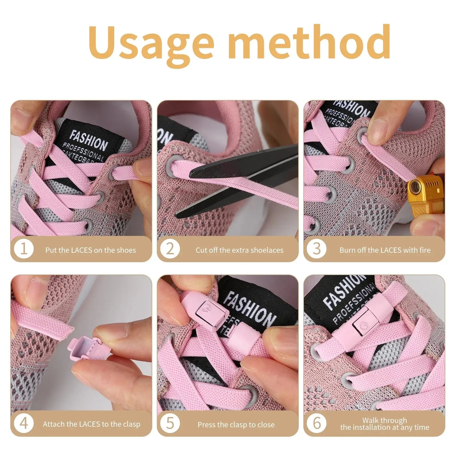 New Without Ties Elastic Laces No Tie Shoe Laces Press Lock Shoelaces Sneaker Kids Adult 8MM Widened Flat Shoelace for Shoes Spy-shop.com