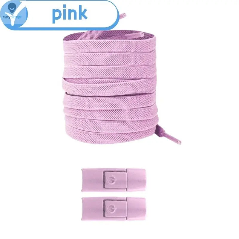 New Without Ties Elastic Laces No Tie Shoe Laces Press Lock Shoelaces Sneaker Kids Adult 8MM Widened Flat Shoelace for Shoes Spy-shop.com