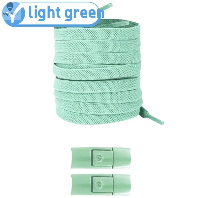 New Without Ties Elastic Laces No Tie Shoe Laces Press Lock Shoelaces Sneaker Kids Adult 8MM Widened Flat Shoelace for Shoes Spy-shop.com