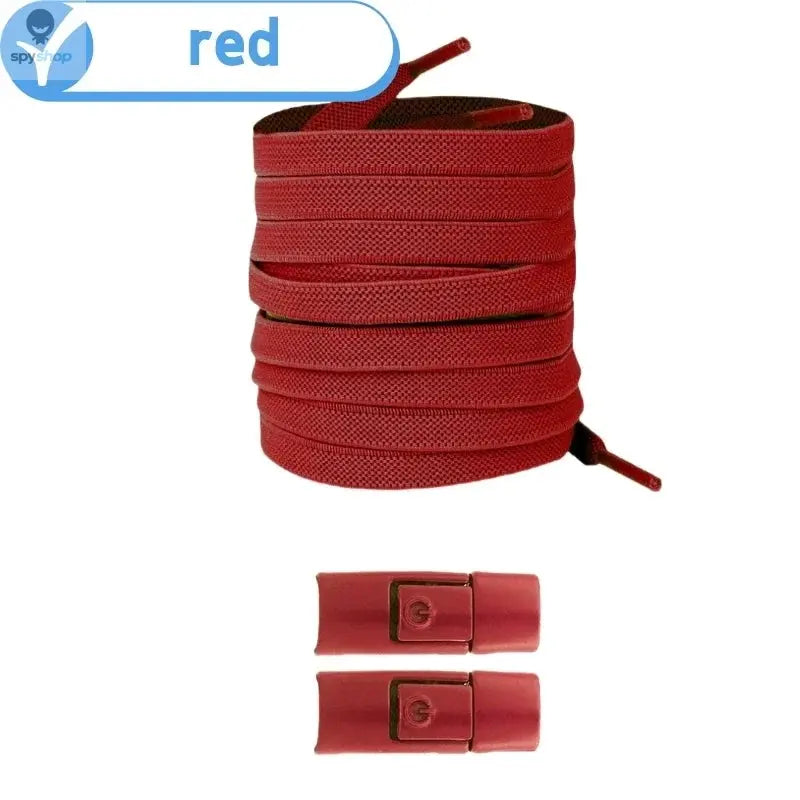 New Without Ties Elastic Laces No Tie Shoe Laces Press Lock Shoelaces Sneaker Kids Adult 8MM Widened Flat Shoelace for Shoes Spy-shop.com