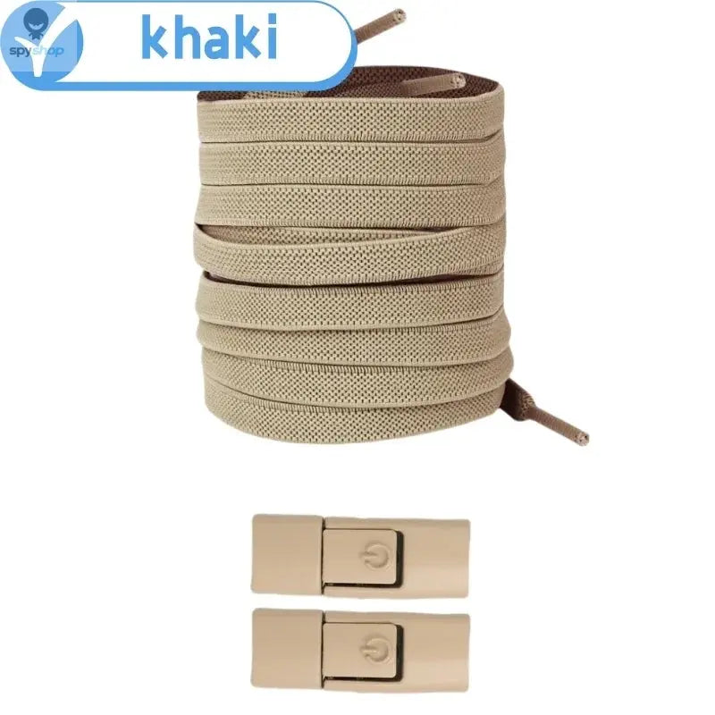 New Without Ties Elastic Laces No Tie Shoe Laces Press Lock Shoelaces Sneaker Kids Adult 8MM Widened Flat Shoelace for Shoes Spy-shop.com