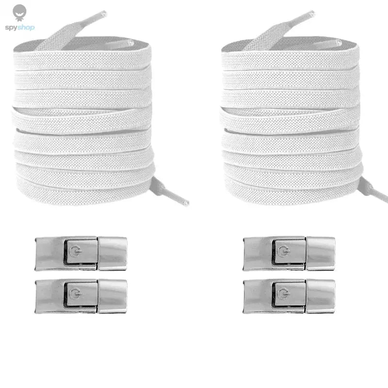 New Without Ties Elastic Laces No Tie Shoe Laces Press Lock Shoelaces Sneaker Kids Adult 8MM Widened Flat Shoelace for Shoes Spy-shop.com