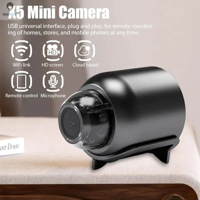 New X5 Mini Camera 1080P Clear Night Vision Lightweight Portable Premium Cams Motion Detection Wireless Surveillance Camera Spy-shop.com