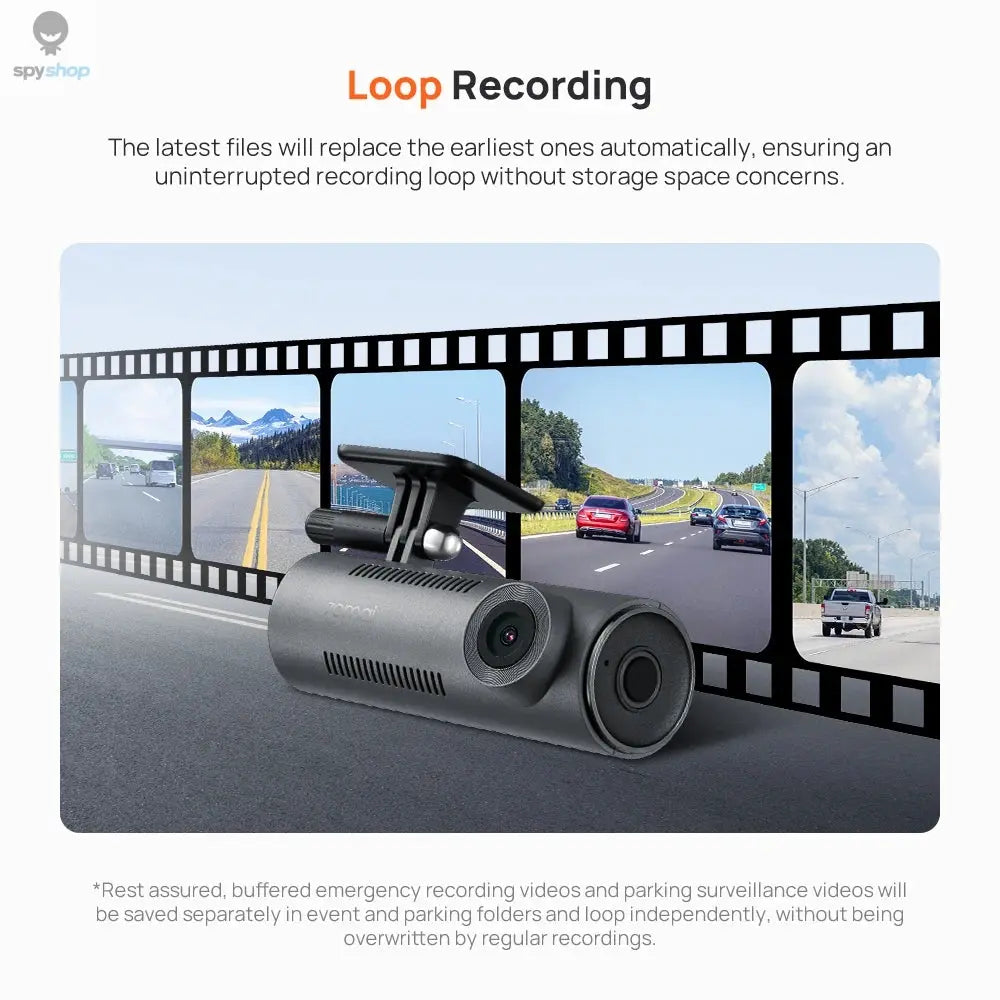 【New】70mai Dash Cam M310 1296P Resolution 130°FOV Smart Voice Control Support 24H Parking Guard Night Vision 70mai M310 Car DVR Spy-shop.com