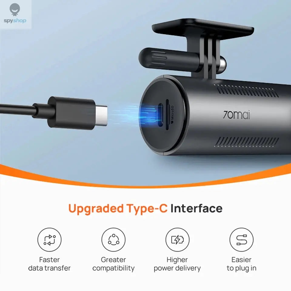 【New】70mai Dash Cam M310 1296P Resolution 130°FOV Smart Voice Control Support 24H Parking Guard Night Vision 70mai M310 Car DVR Spy-shop.com