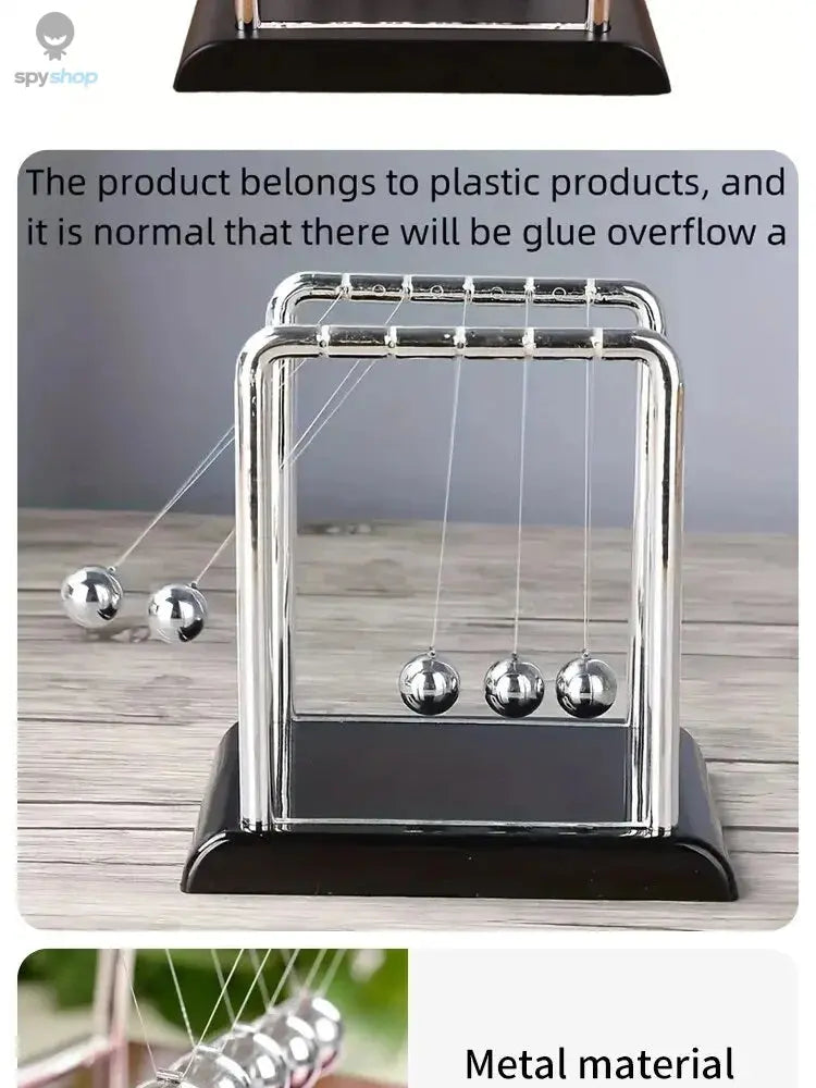 Newton's Cradle Balance Steel Ball Teaching Supplies Physics Science Pendulum Desktop Toys Stress Relief Gifts Home Decoration Spy-shop.com