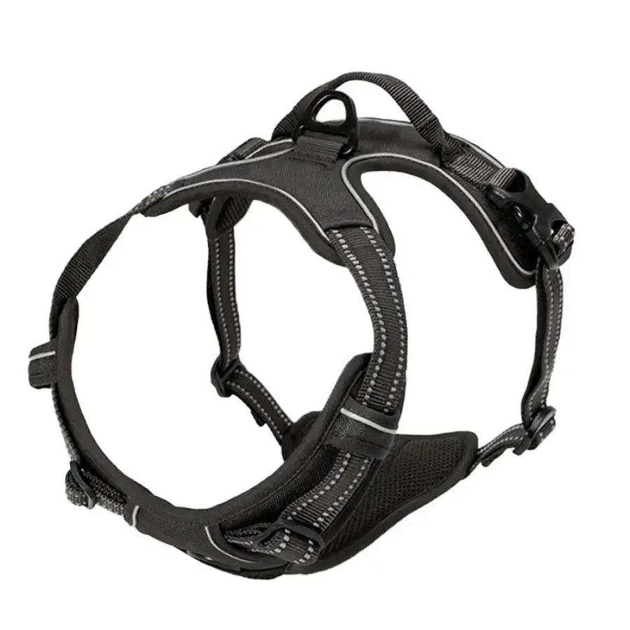 No Pull Dog Harness Front Clip Heavy Duty Reflective Easy Control Handle for Large Dog Walking Spy-shop.com