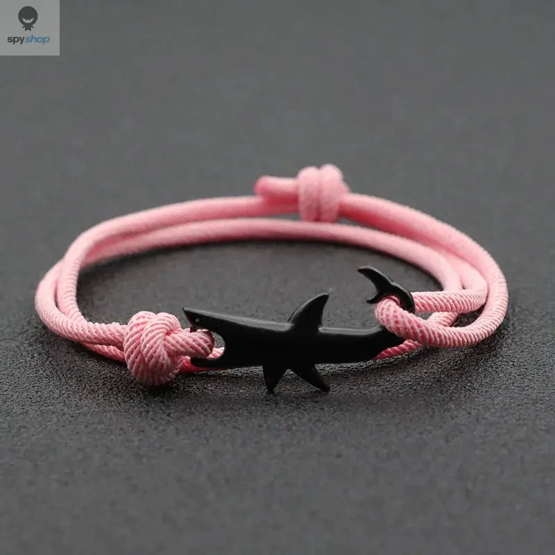 Noter New Shark Bracelet Unisex Double Layer Adjustable 3mm Cord Chain Braclet Beach Jewelry Accessories Surfer Braslet Pulsera