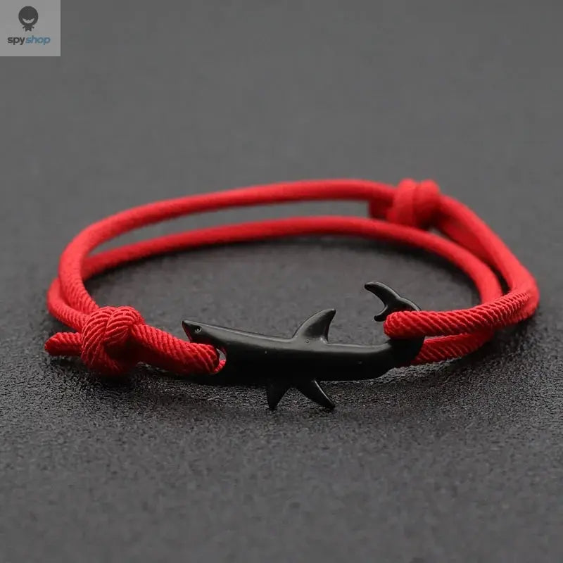 Noter New Shark Bracelet Unisex Double Layer Adjustable 3mm Cord Chain Braclet Beach Jewelry Accessories Surfer Braslet Pulsera