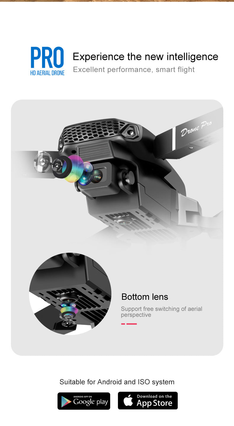 Çift Kameralı ve Optik Akışlı E88 Pro Drone