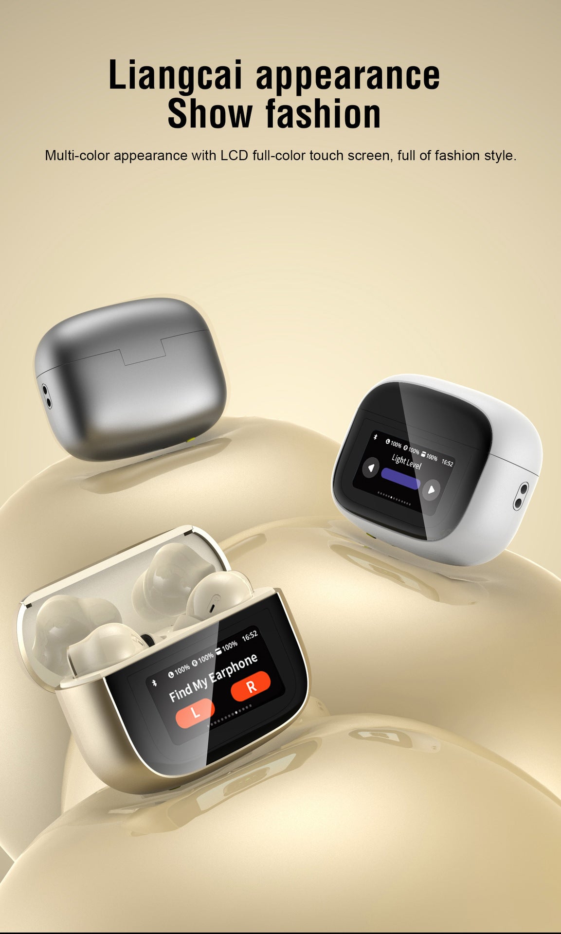Wireless Bluetooth 5.3 In-Ear Earbuds with Touch Control and Deep Bass