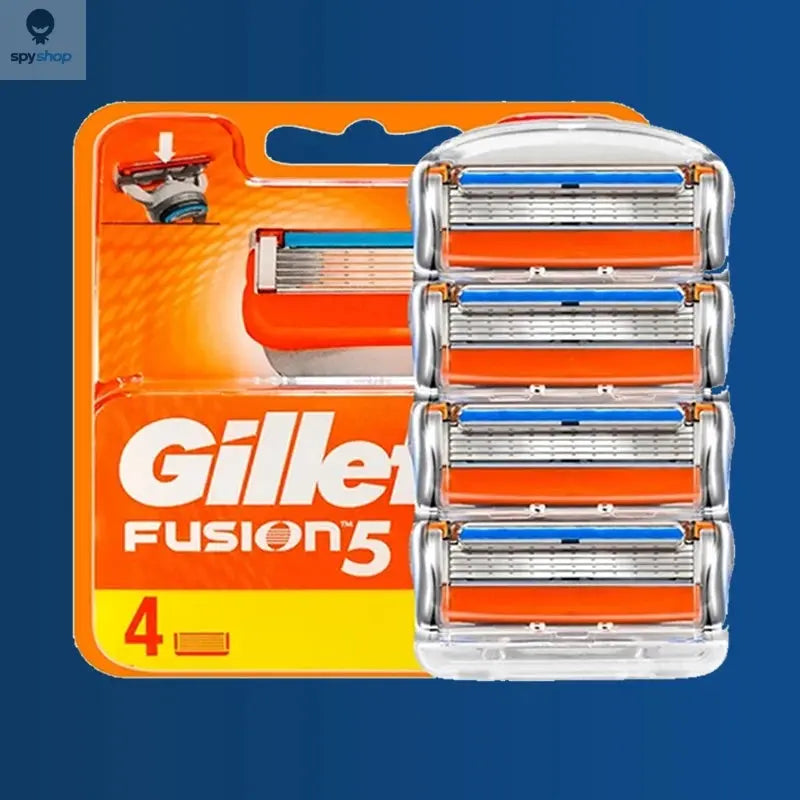 Original Gillette Fusion 5 Men's Razor Blades 5 Layers Safety Manual Shaving Head Anti-Friction Blade Beard Shaver Refills Spy-shop.com