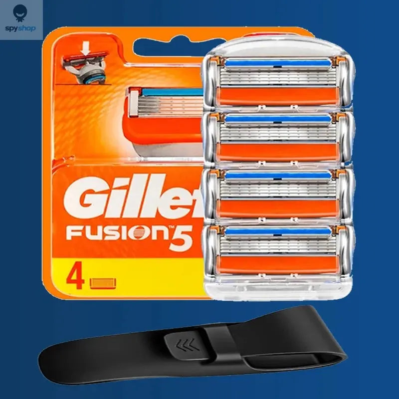Original Gillette Fusion 5 Men's Razor Blades 5 Layers Safety Manual Shaving Head Anti-Friction Blade Beard Shaver Refills Spy-shop.com