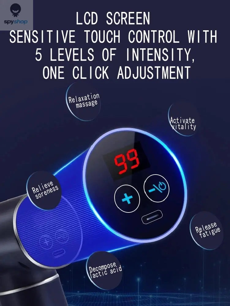 Original Lenovo Professional Grade Fascia Gun N2 N3 Series Muscle Relaxation Massager LED Touch Screen 6-8Massage Head Gifts