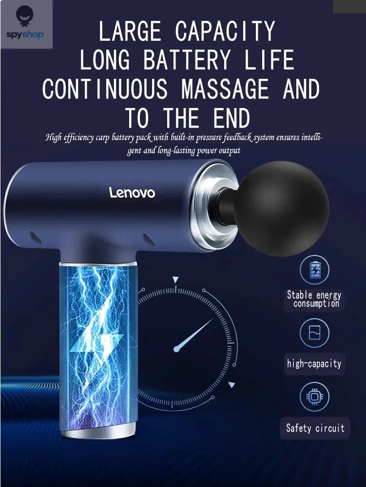 Original Lenovo Professional Grade Fascia Gun N2 N3 Series Muscle Relaxation Massager LED Touch Screen 6-8Massage Head Gifts