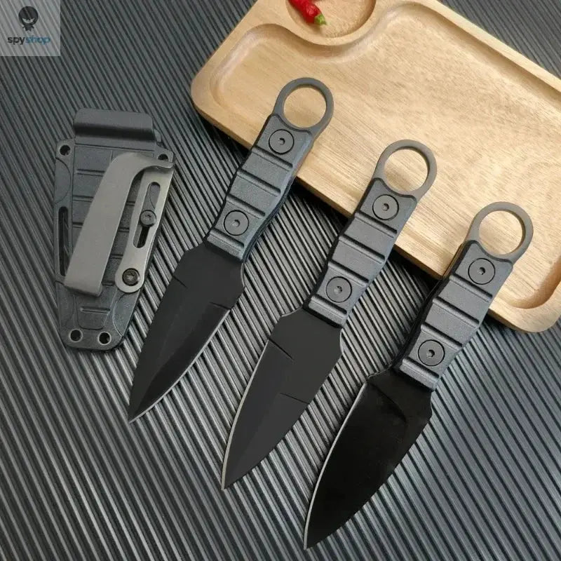 Outdoor Camping Mini Straight Knife EDC Portable Survival Tool with Sheath High Hardness for Self Defense