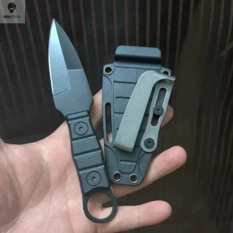 Outdoor Camping Mini Straight Knife EDC Portable Survival Tool with Sheath High Hardness for Self Defense