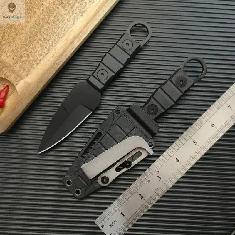 Outdoor Camping Mini Straight Knife EDC Portable Survival Tool with Sheath High Hardness for Self Defense