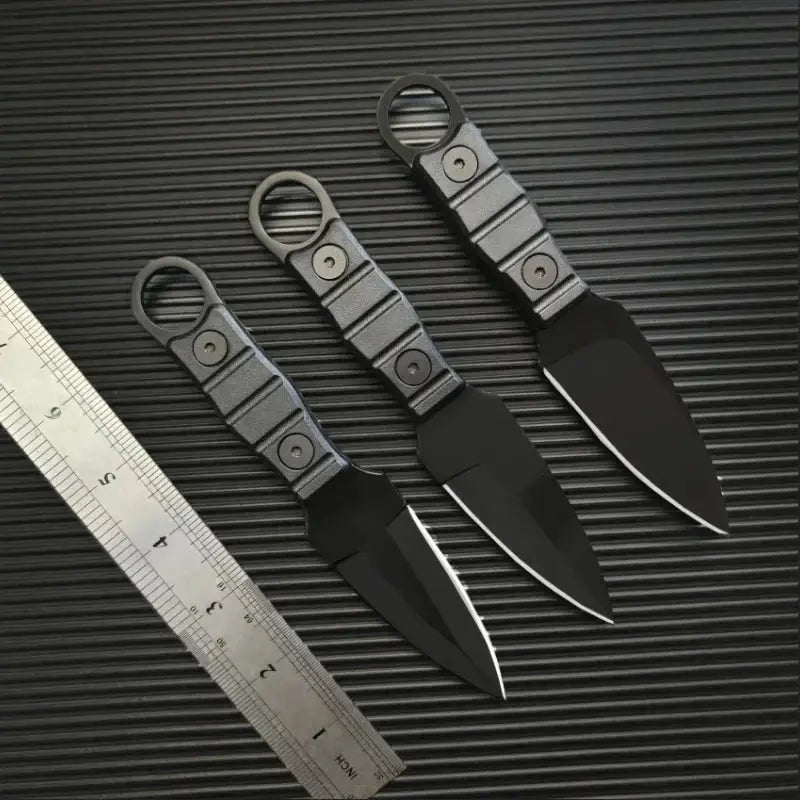 Outdoor Camping Mini Straight Knife EDC Portable Survival Tool with Sheath High Hardness for Self Defense