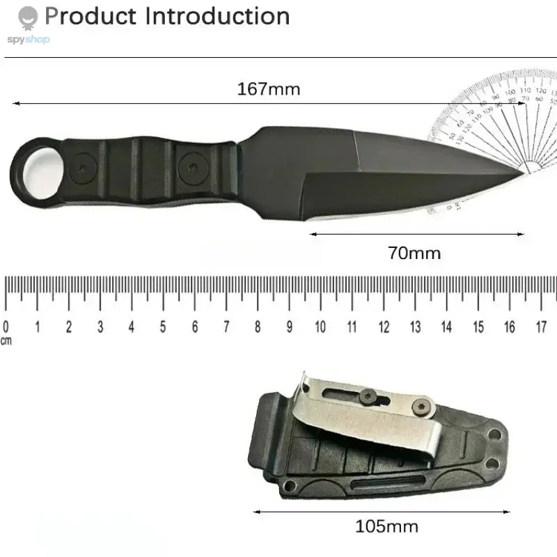 Outdoor Camping Mini Straight Knife EDC Portable Survival Tool with Sheath High Hardness for Self Defense