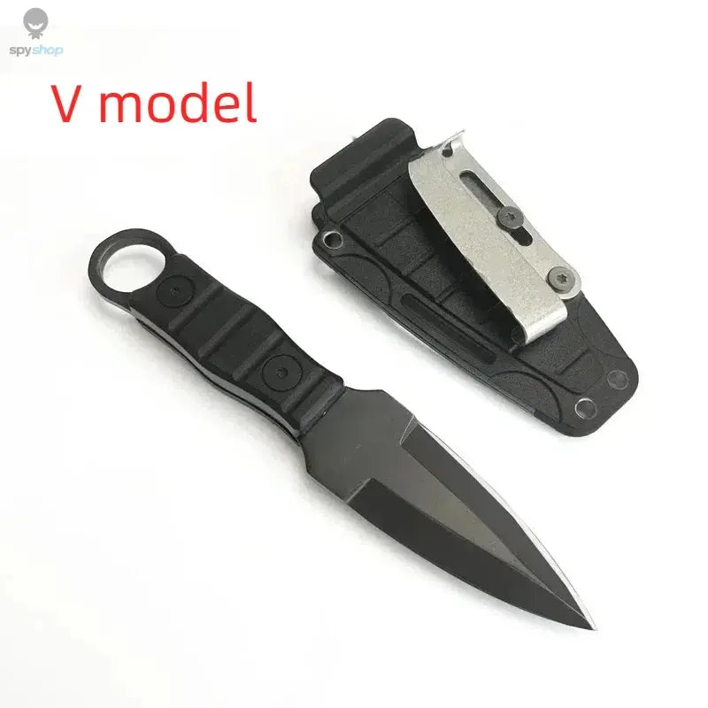 Outdoor Camping Mini Straight Knife EDC Portable Survival Tool with Sheath High Hardness for Self Defense