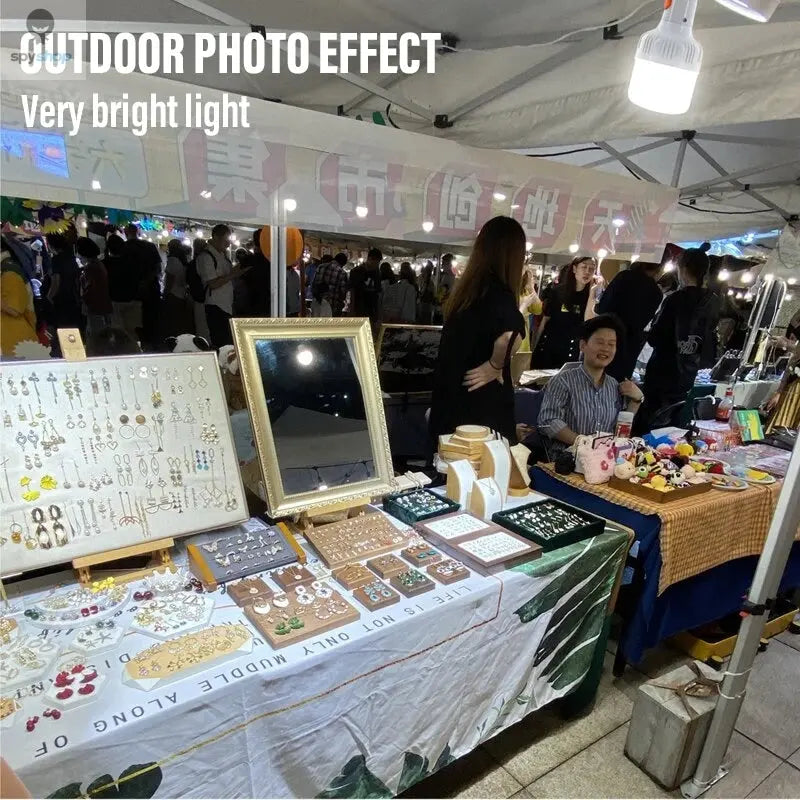 Outdoor USB Rechargeable LED Lamp Bulbs High Brightness Emergency Light Hook Up Camping Fishing Portable Lantern Night Lights Spy-shop.com