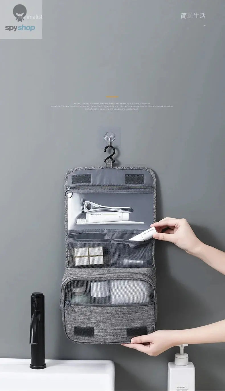 Oxford Fabric Men Business Portable Storage Bag Toiletries Organizer Women Cosmetic Bag Waterproof Hanging Travel Wash Pouch Spy-shop.com