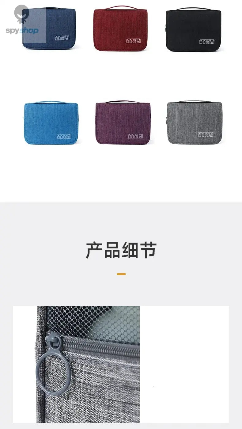 Oxford Fabric Men Business Portable Storage Bag Toiletries Organizer Women Cosmetic Bag Waterproof Hanging Travel Wash Pouch Spy-shop.com