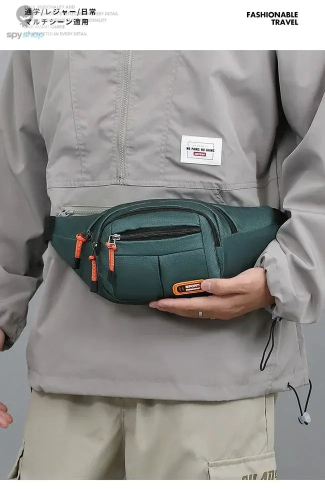 Oxford Waterproof Mobile Waist Bag for Men Women Multifunctional Large Capacity Fanny Pack Wear-resistant Riñoneras Para Hombre