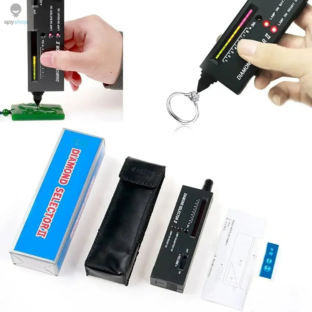 PHYHOO High Accuracy Professional Jeweler Diamond Tester Pen Jewelry Diamond Selector For Novice and Expert Spy-shop.com