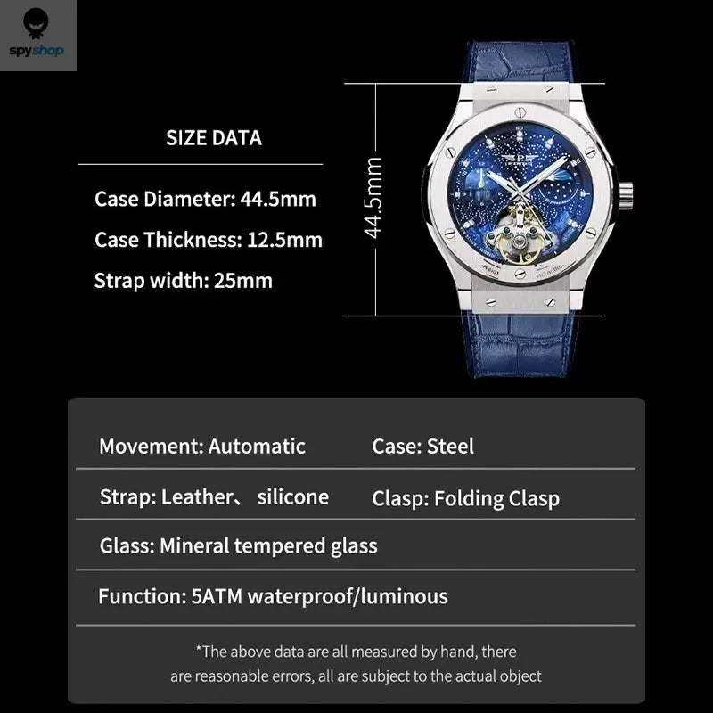 PINDU Design Mens Watches Top Brand Luxury Fashion Business Automatic Watch Men's Waterproof Mechanical Watch Montre Homme Spy-shop.com
