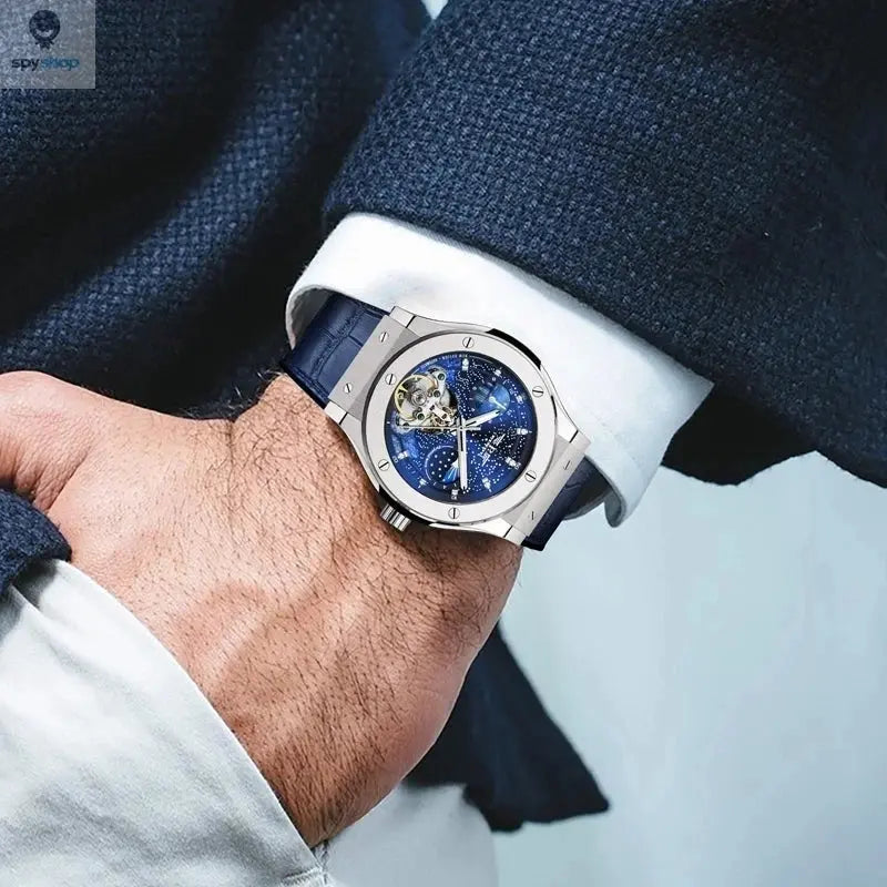 PINDU Design Mens Watches Top Brand Luxury Fashion Business Automatic Watch Men's Waterproof Mechanical Watch Montre Homme Spy-shop.com