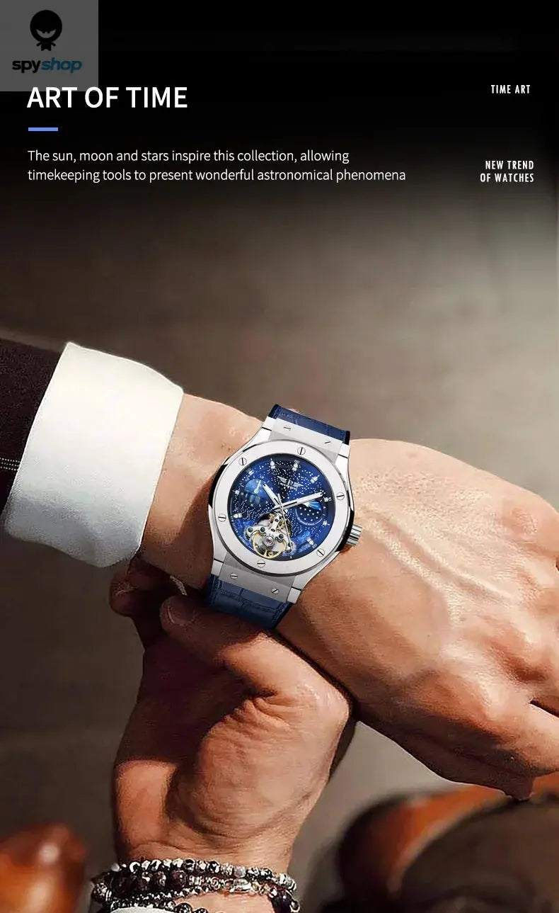 PINDU Design Mens Watches Top Brand Luxury Fashion Business Automatic Watch Men's Waterproof Mechanical Watch Montre Homme Spy-shop.com