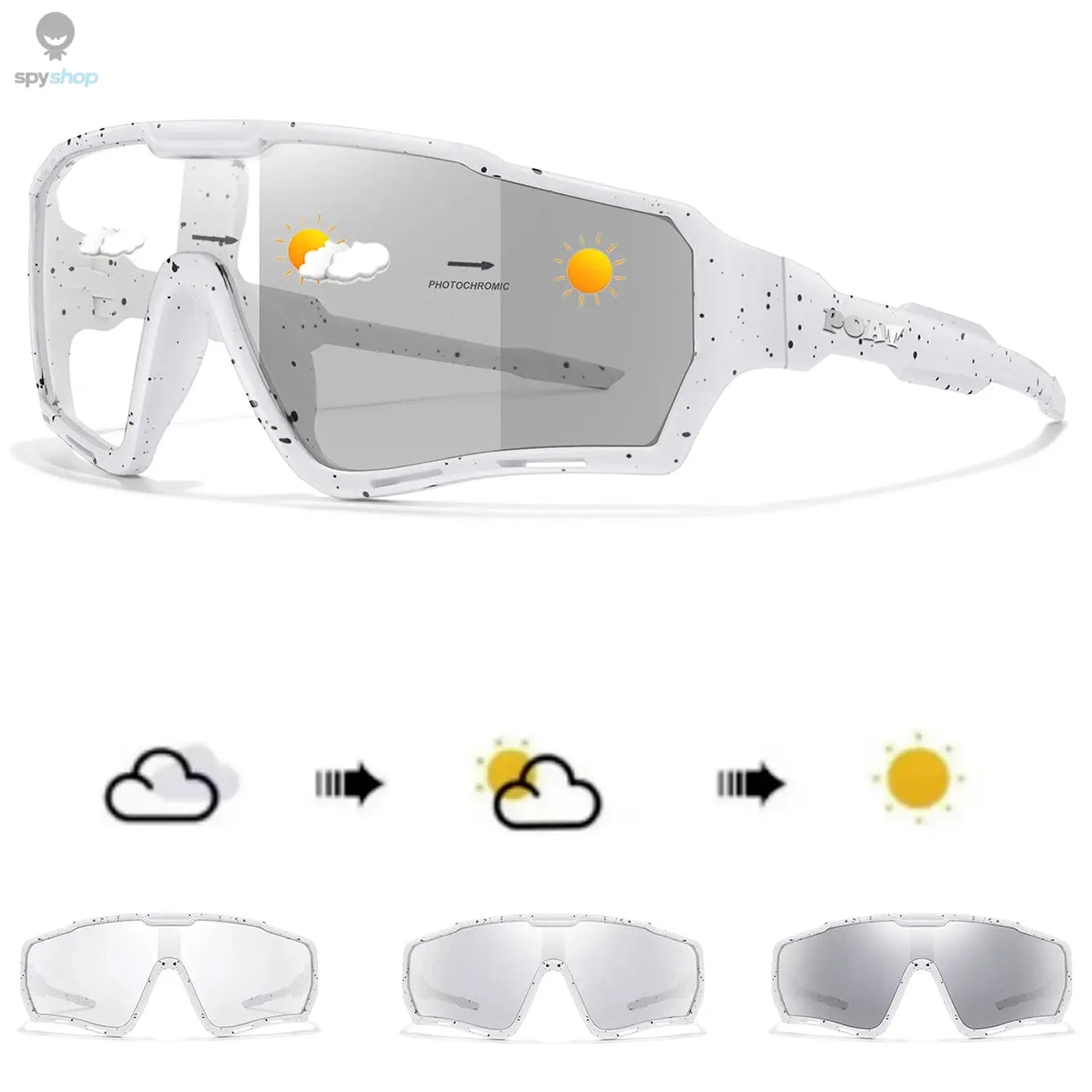 POAT Brand Men Women MTB Bike Bicycle Photochromic Eyewear Cycling Fishing Running Glasses New Style Sunglasses Sports