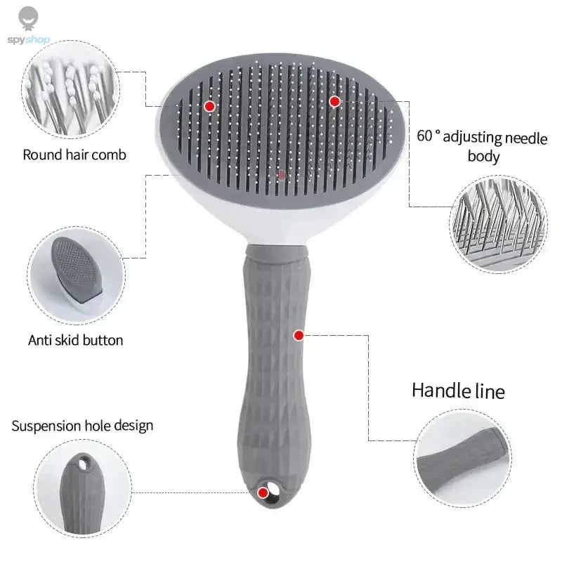 Pet Dog Brush Cat Comb Self Cleaning Pet Hair Remover Brush For Dogs Cats Grooming Tools Pets Dematting Comb Dogs Accessories Spy-shop.com