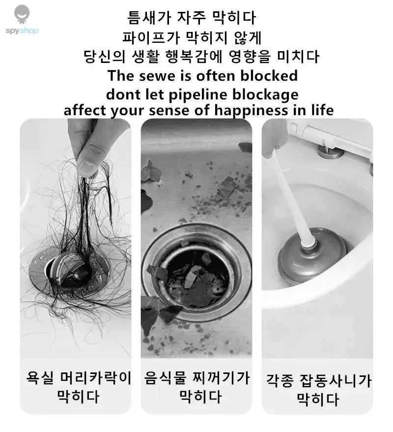 Pipe Dredging Brush Bathroom Hair Sewer Sink Cleaning Brush Drain Cleaner Flexible Cleaner Kitchen Clog Plug Hole Remover Tool Spy-shop.com