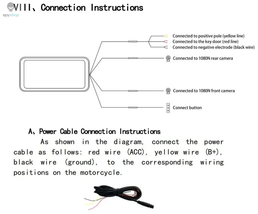 Portable 6.25 inch IP67 Waterproof Motorcycle GPS Navigation Wireless Carplay Android Auto DVR Drive Recorder Moto Monitor WIFI Spy-shop.com