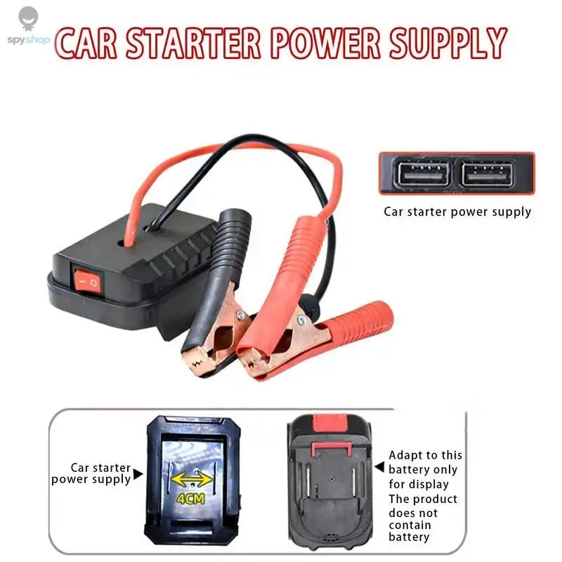 Portable Car Battery Jump Starter Jump Box Lithium Battery Converter - Compact Power Pack for Emergency Vehicle Starting