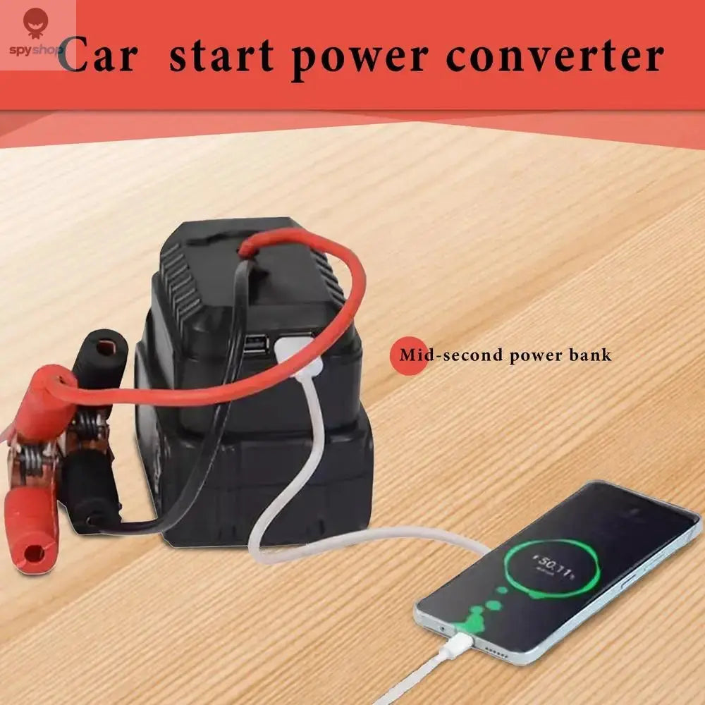 Portable Car Battery Jump Starter Jump Box Lithium Battery Converter - Compact Power Pack for Emergency Vehicle Starting