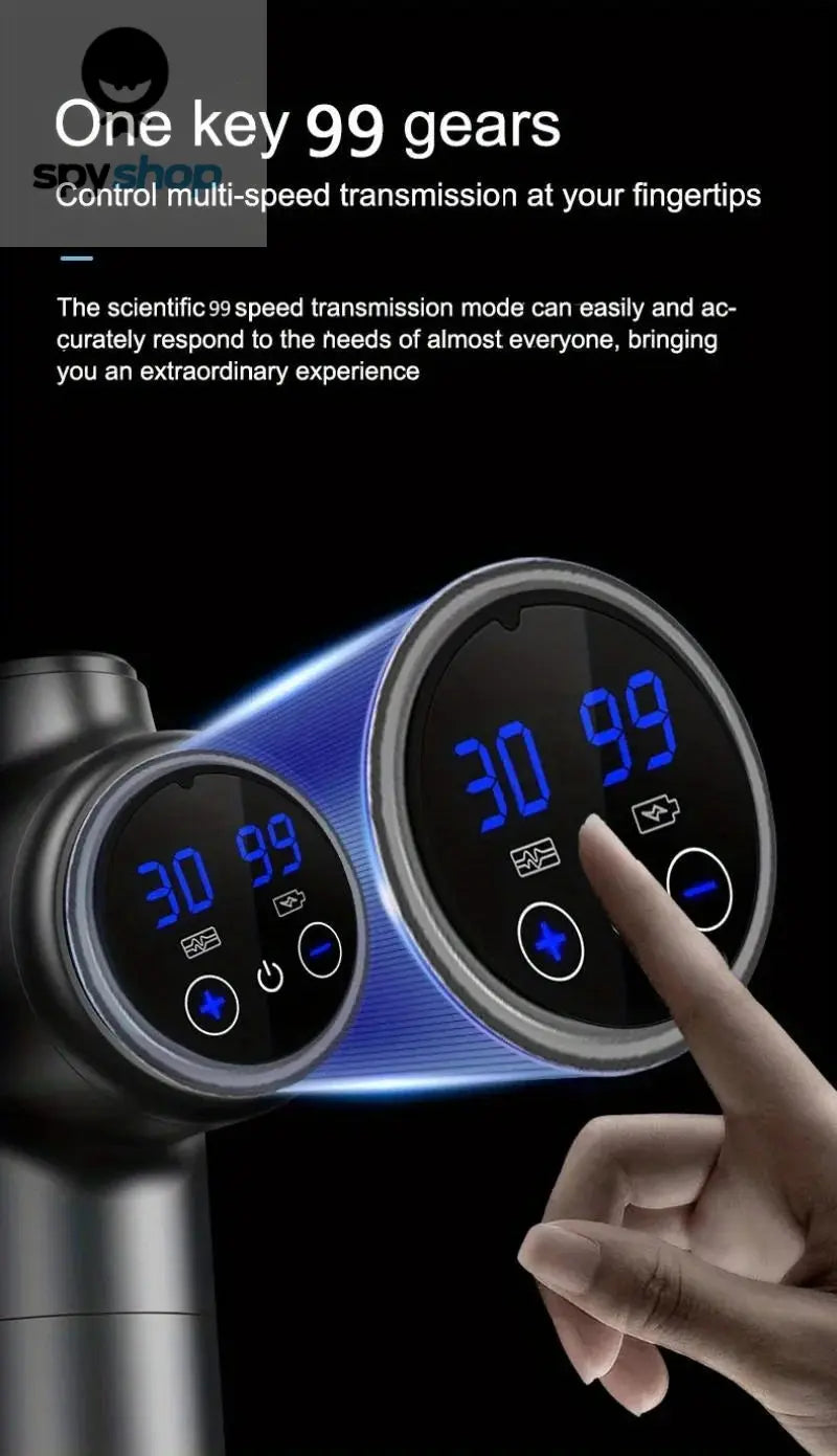 Portable Fascia Gun Vibration Massage Gun For Body Neck Back Deep Muscle Relaxation Fitness Slimming One Head