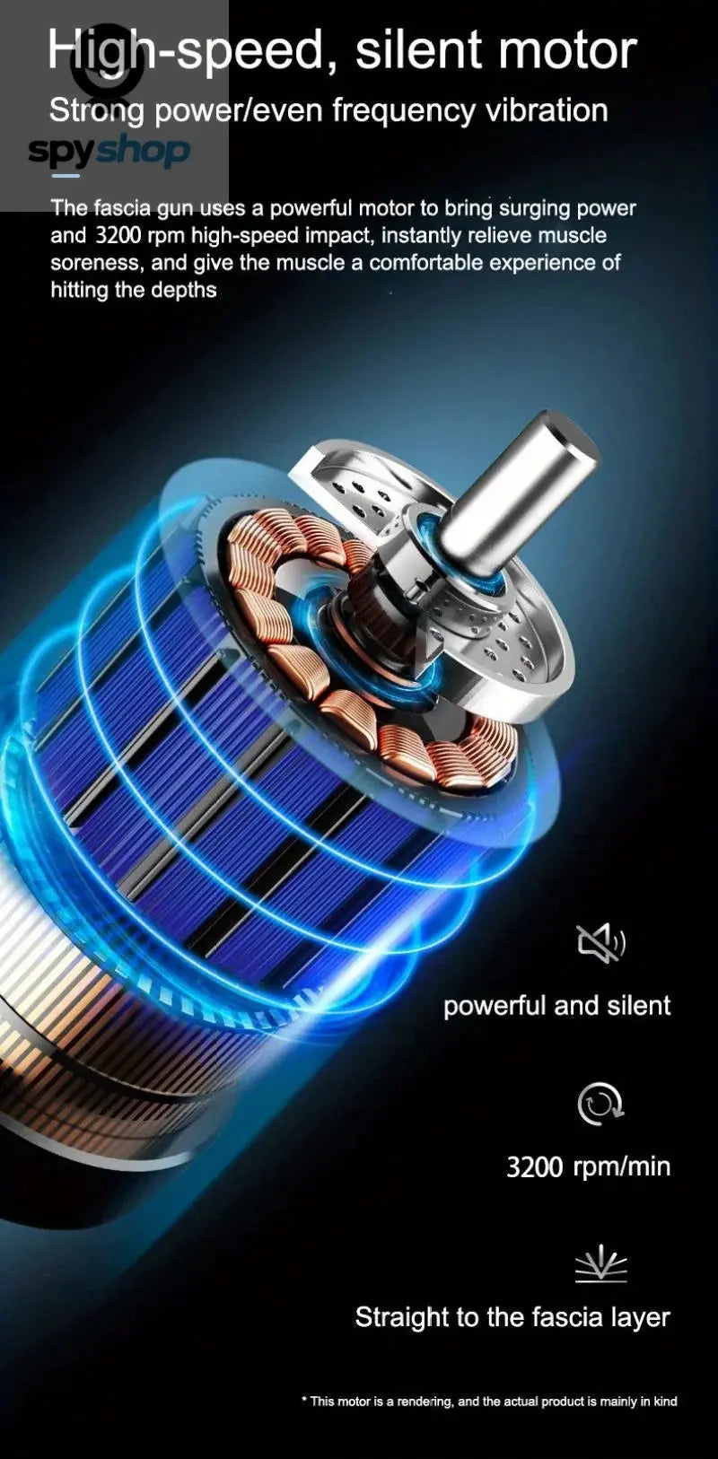 Portable Fascia Gun Vibration Massage Gun For Body Neck Back Deep Muscle Relaxation Fitness Slimming One Head