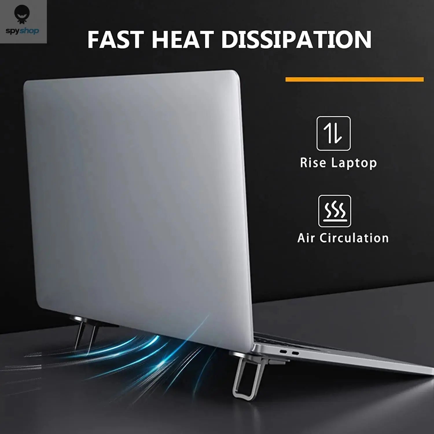 Portable Laptop Stand With 2 Adjustable Angles Foldable Bracket Invisible Laptop Riser Stand For Macbook Notebook Holder Legs Spy-shop.com