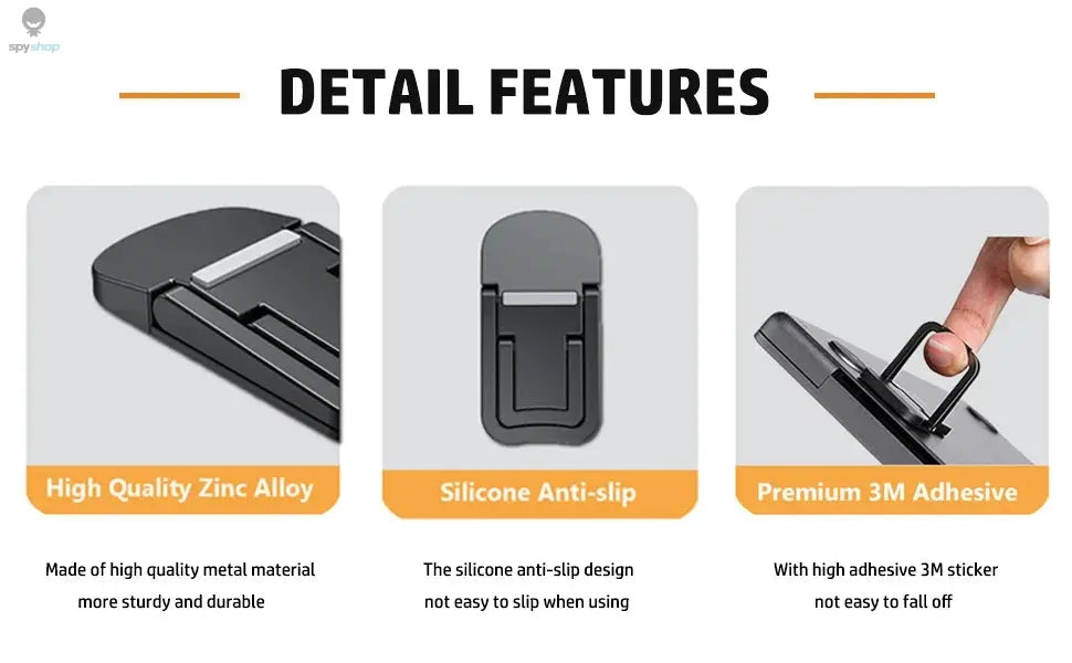 Portable Laptop Stand With 2 Adjustable Angles Foldable Bracket Invisible Laptop Riser Stand For Macbook Notebook Holder Legs Spy-shop.com