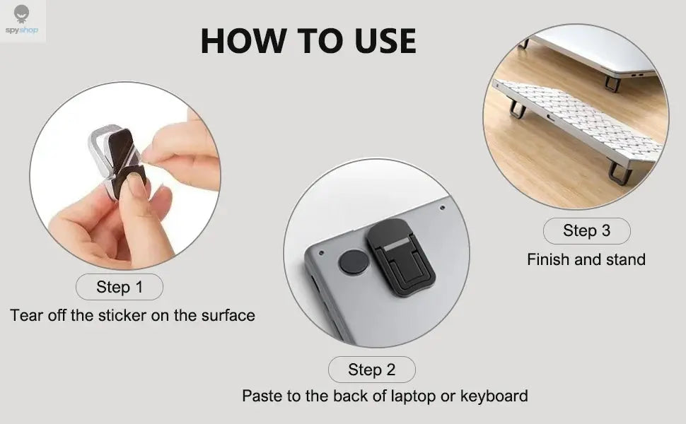 Portable Laptop Stand With 2 Adjustable Angles Foldable Bracket Invisible Laptop Riser Stand For Macbook Notebook Holder Legs Spy-shop.com