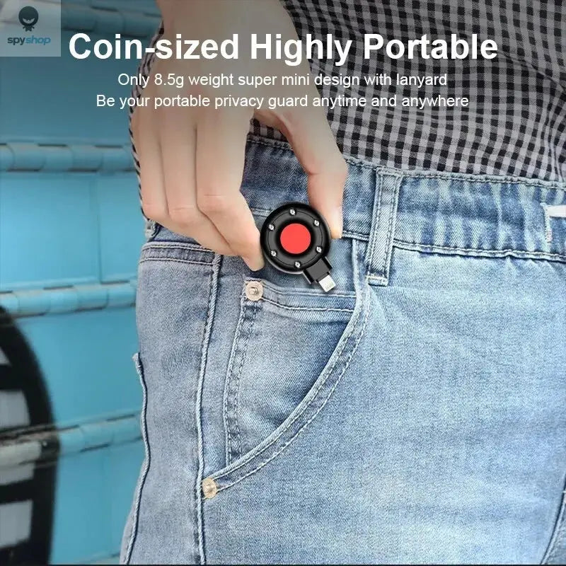 Portable Mini Anti-Peeping Detector Home Hotel Infrared Anti-Candid Shooting Pinhole Camera Mobile Phone IOS & Type-C Interface Spy-shop.com
