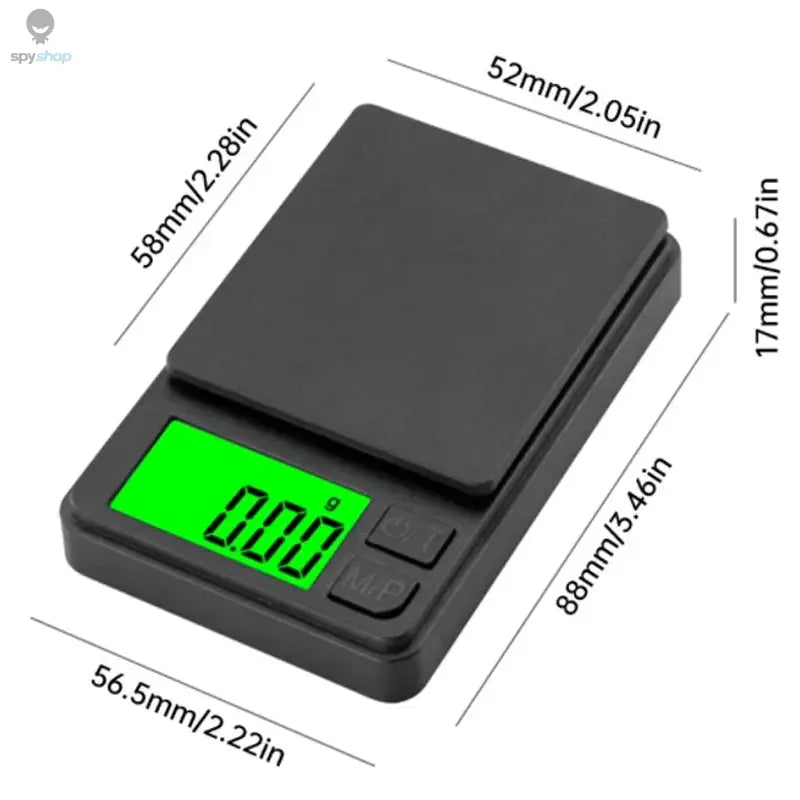 Precision Pocket Scale 1000g X 0.01g - Digital Gram, Food, Jewelry, Ounces/Grains Scale with Backlit LCD - Mini Scale for Travel