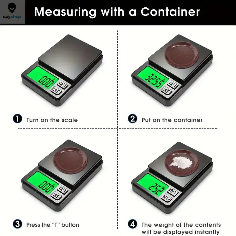 Precision Pocket Scale 1000g X 0.01g - Digital Gram, Food, Jewelry, Ounces/Grains Scale with Backlit LCD - Mini Scale for Travel