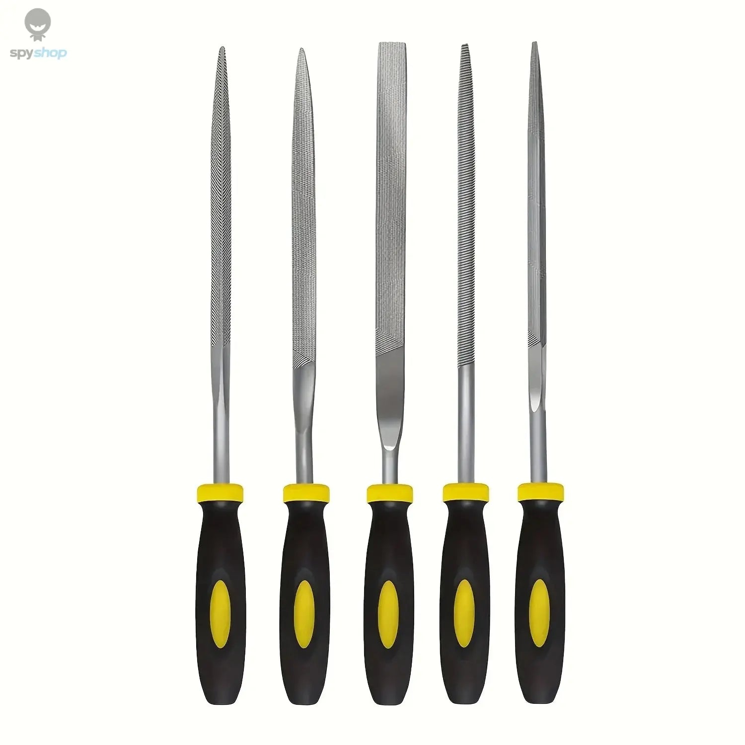 Premium Needle File Set - High-Carbon Steel Files with Non-Slip Ergonomic Handles for Precise Filing on Wood, Plastic, Model